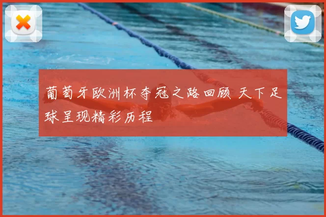 葡萄牙欧洲杯夺冠之路回顾 天下足球呈现精彩历程