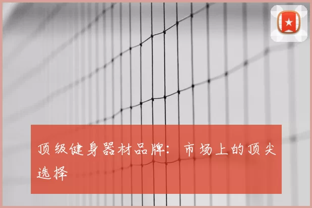 顶级健身器材品牌：市场上的顶尖选择